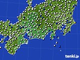 2021年06月17日の東海地方のアメダス(風向・風速)