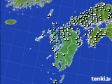 九州地方のアメダス実況(降水量)(2021年06月18日)