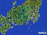 関東・甲信地方のアメダス実況(日照時間)(2021年06月18日)