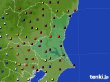 茨城県のアメダス実況(日照時間)(2021年06月18日)