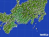 2021年06月18日の東海地方のアメダス(風向・風速)