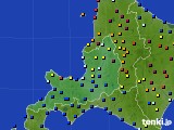 2021年06月19日の道央のアメダス(日照時間)