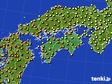 2021年06月19日の四国地方のアメダス(気温)