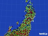 東北地方のアメダス実況(日照時間)(2021年06月20日)