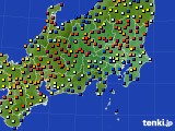 2021年06月20日の関東・甲信地方のアメダス(日照時間)
