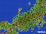 北陸地方のアメダス実況(日照時間)(2021年06月20日)
