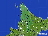道北のアメダス実況(風向・風速)(2021年06月20日)
