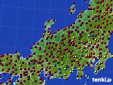 北陸地方のアメダス実況(日照時間)(2021年06月21日)