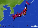 アメダス実況(日照時間)(2021年06月21日)