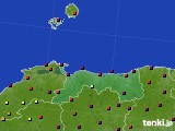 鳥取県のアメダス実況(日照時間)(2021年06月21日)