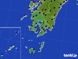 鹿児島県のアメダス実況(日照時間)(2021年06月21日)
