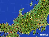 2021年06月21日の北陸地方のアメダス(気温)