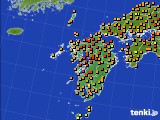 2021年06月21日の九州地方のアメダス(気温)