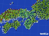 近畿地方のアメダス実況(日照時間)(2021年06月22日)