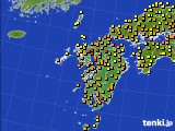 2021年06月22日の九州地方のアメダス(気温)