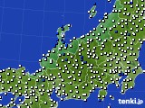 北陸地方のアメダス実況(風向・風速)(2021年06月22日)