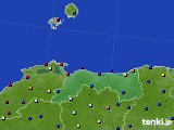 鳥取県のアメダス実況(日照時間)(2021年06月23日)