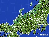 北陸地方のアメダス実況(風向・風速)(2021年06月23日)