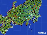 2021年06月24日の関東・甲信地方のアメダス(日照時間)