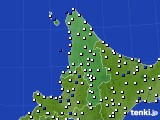 道北のアメダス実況(風向・風速)(2021年06月24日)
