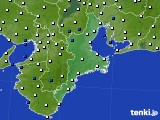 三重県のアメダス実況(風向・風速)(2021年06月24日)