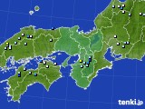 近畿地方のアメダス実況(降水量)(2021年06月25日)