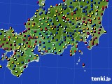 東海地方のアメダス実況(日照時間)(2021年06月25日)