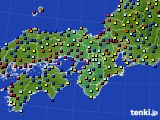 近畿地方のアメダス実況(日照時間)(2021年06月25日)