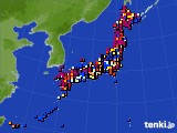 アメダス実況(日照時間)(2021年06月25日)