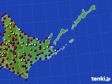 道東のアメダス実況(日照時間)(2021年06月25日)