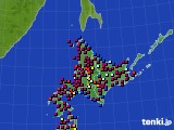 2021年06月28日の北海道地方のアメダス(日照時間)