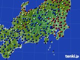 2021年06月28日の関東・甲信地方のアメダス(日照時間)
