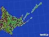 道東のアメダス実況(日照時間)(2021年06月28日)