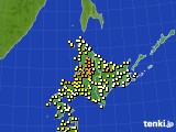 2021年06月29日の北海道地方のアメダス(気温)