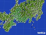 2021年07月01日の東海地方のアメダス(風向・風速)