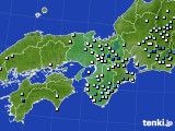 近畿地方のアメダス実況(降水量)(2021年07月02日)