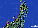 東北地方のアメダス実況(日照時間)(2021年07月02日)
