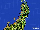 2021年07月02日の東北地方のアメダス(気温)