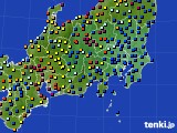 2021年07月03日の関東・甲信地方のアメダス(日照時間)
