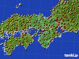 2021年07月03日の近畿地方のアメダス(気温)