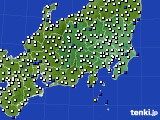 2021年07月03日の関東・甲信地方のアメダス(風向・風速)