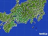 2021年07月03日の東海地方のアメダス(風向・風速)