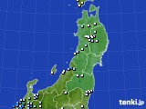 東北地方のアメダス実況(降水量)(2021年07月05日)