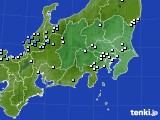 関東・甲信地方のアメダス実況(降水量)(2021年07月05日)