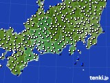 2021年07月05日の東海地方のアメダス(風向・風速)