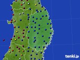 2021年07月08日の岩手県のアメダス(日照時間)