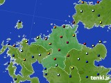 福岡県のアメダス実況(日照時間)(2021年07月10日)