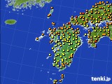 九州地方のアメダス実況(気温)(2021年07月10日)