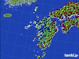 九州地方のアメダス実況(日照時間)(2021年07月11日)