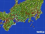 東海地方のアメダス実況(気温)(2021年07月11日)